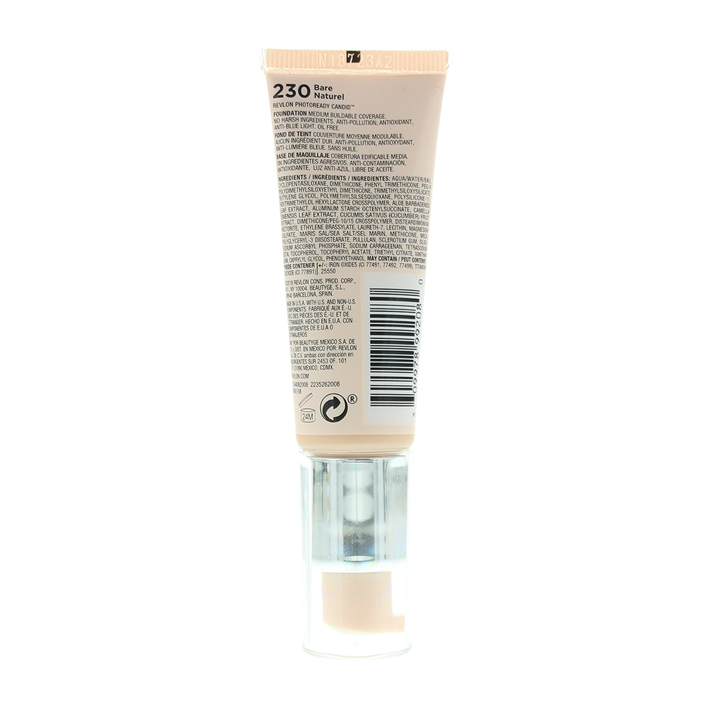Revlon Photoready Candid Natural Finish Anti-Pollution 230 Bare Foundation 22ml