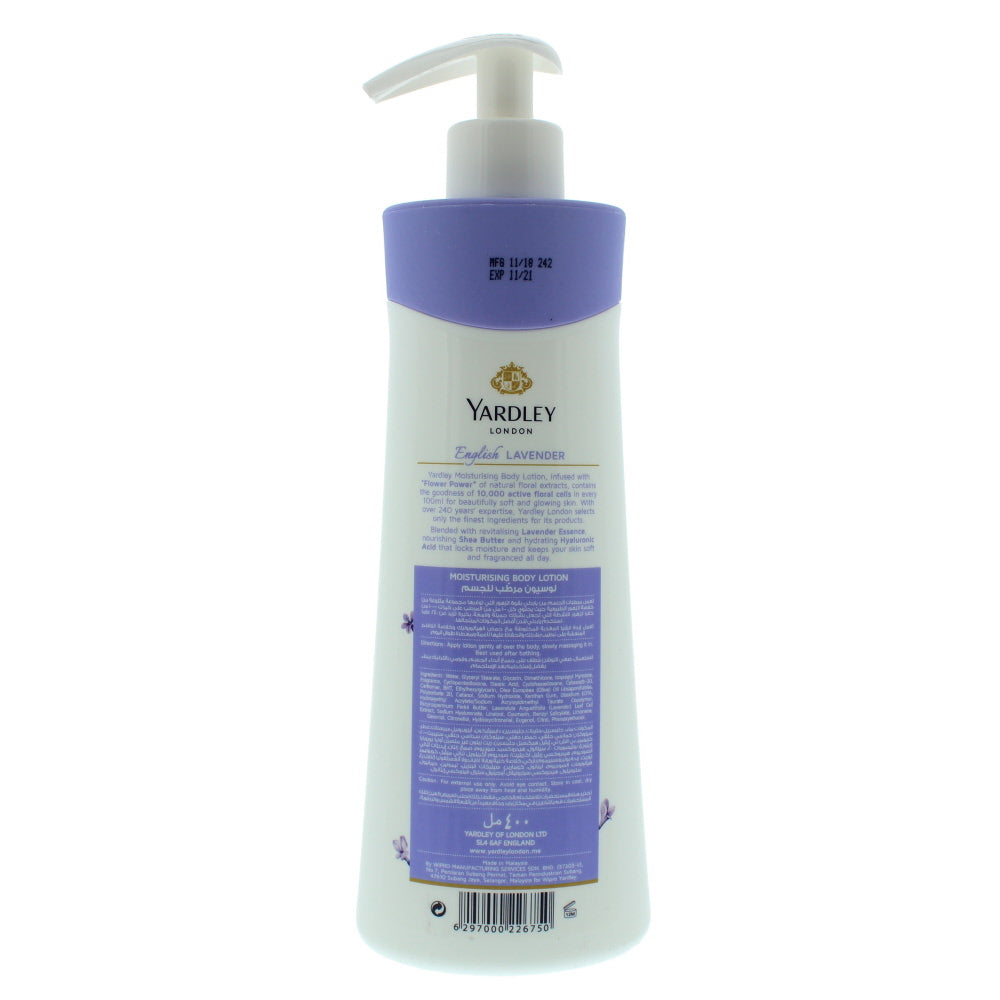 Yardley English Lavender Body Lotion 400ml