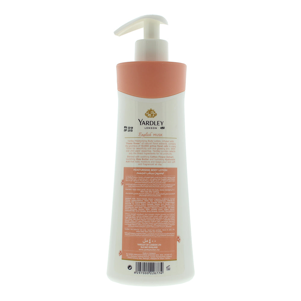 Yardley English Musk Body Lotion 400ml