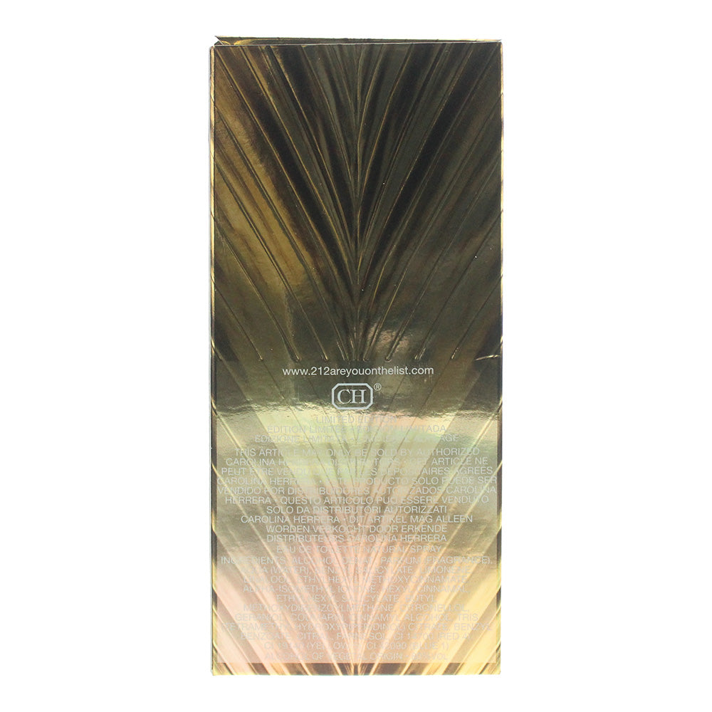 Carolina Herrera 212 Vip Wild Party Limited Edition Eau de Toilette 80ml