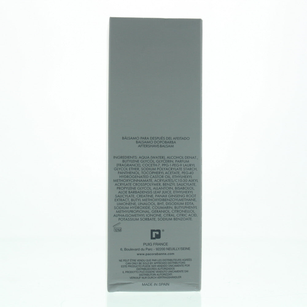 Paco Rabanne Invictus Aftershave Balm 100ml - Ingredients