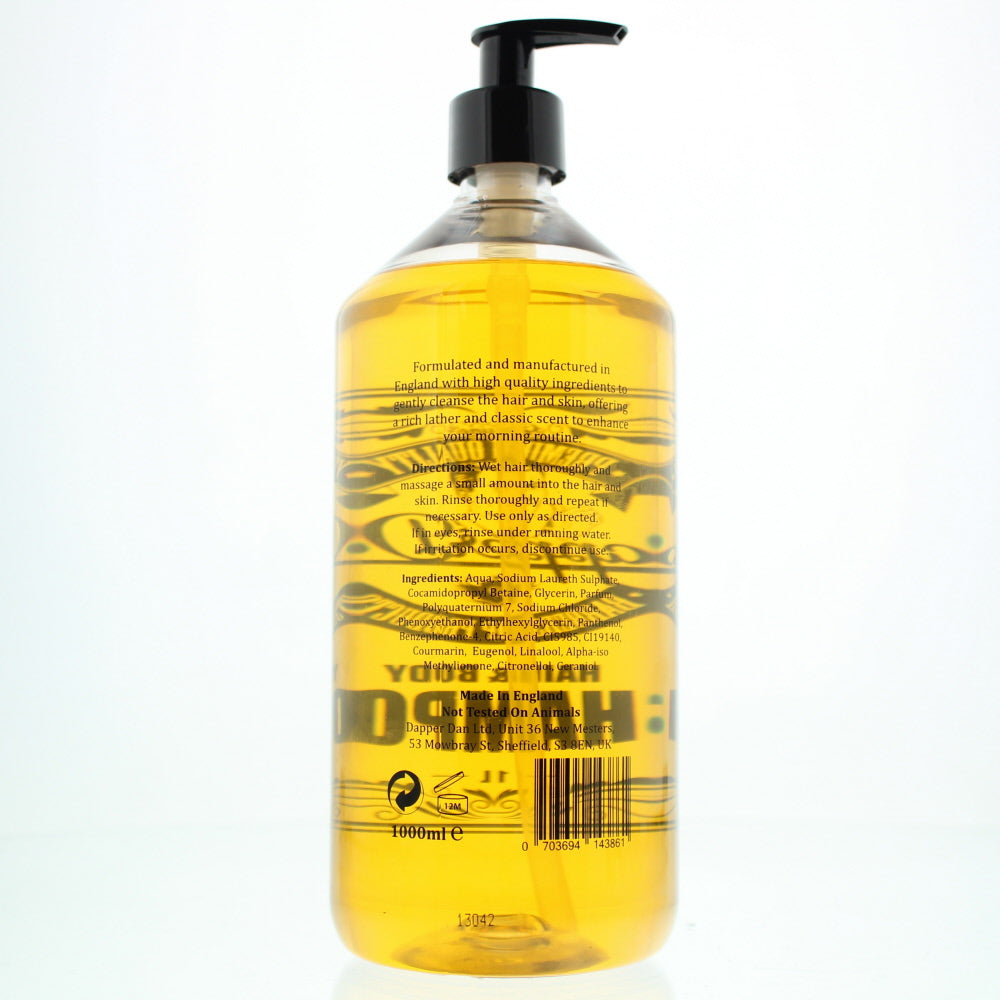 Dapper Dan Hair & Body Shampoo 1000ml