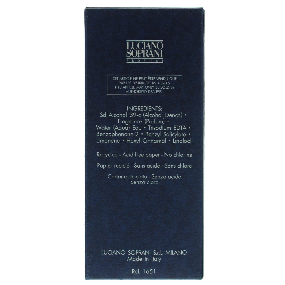 Luciano Soprani Solo Soprani Blu Natural Scent Eau de Toilette 50ml