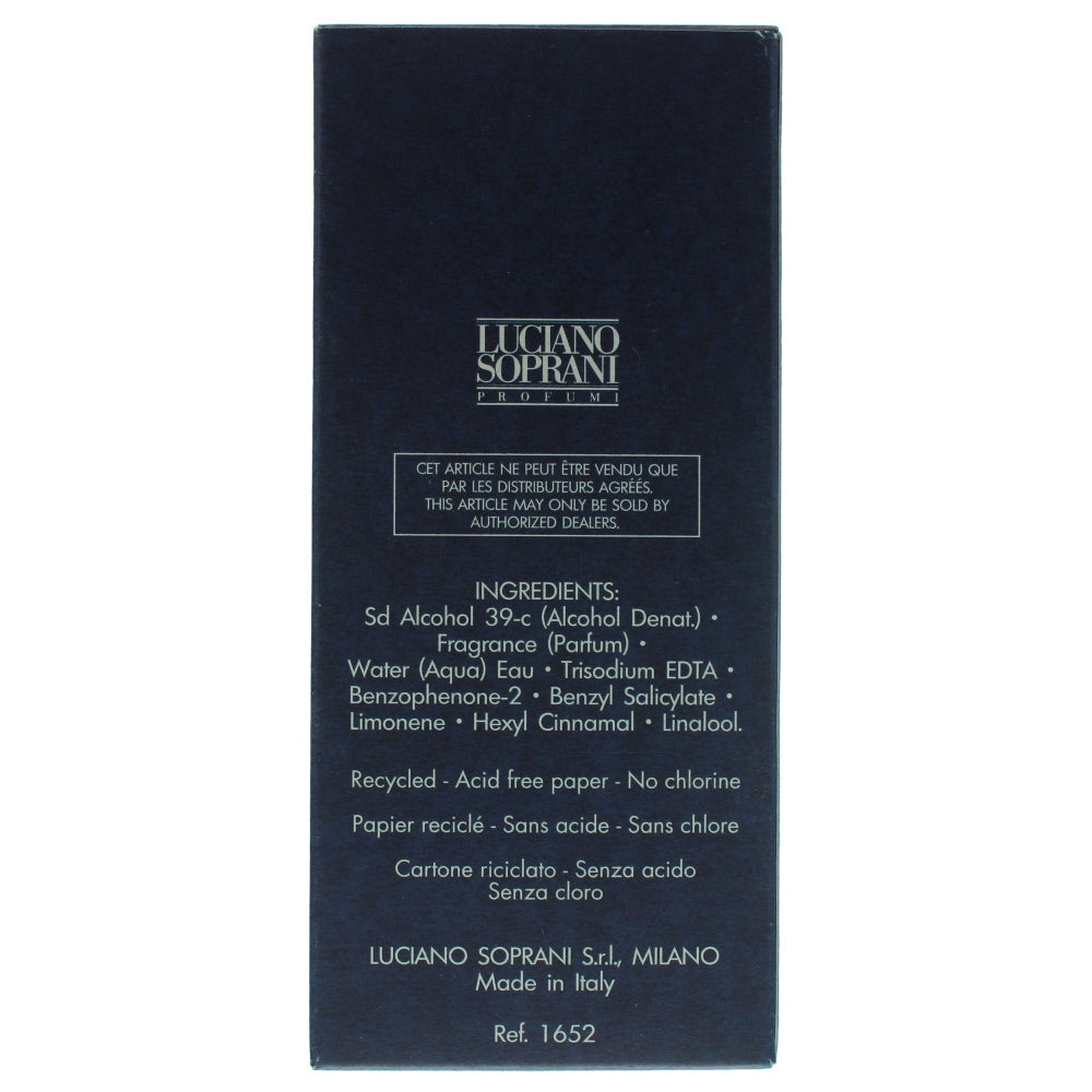 Luciano Soprani Solo Soprani Blu Natural Scent Eau de Toilette 100ml
