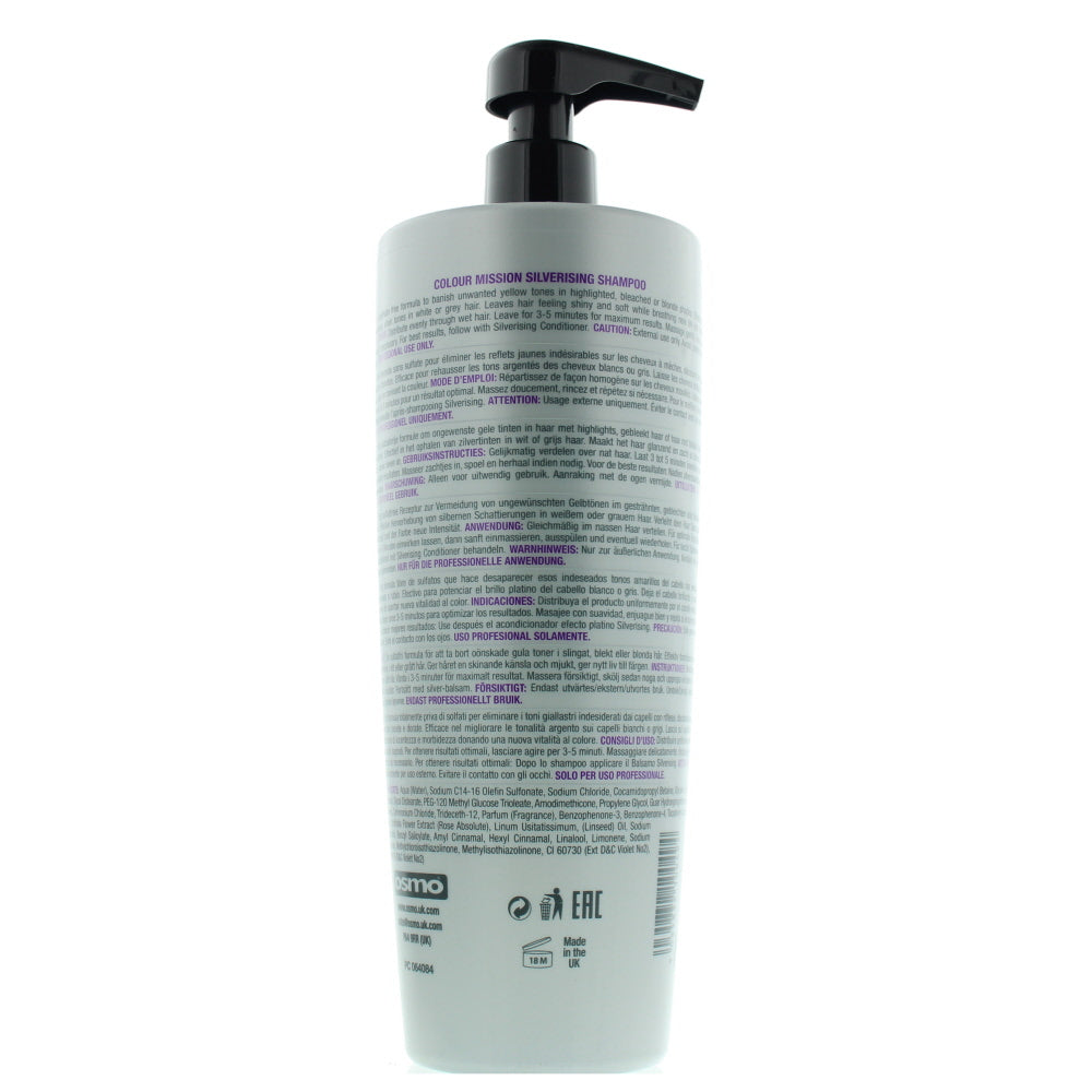 Osmo Silverising For Blonde & Grey Tones Shampoo 1000ml
