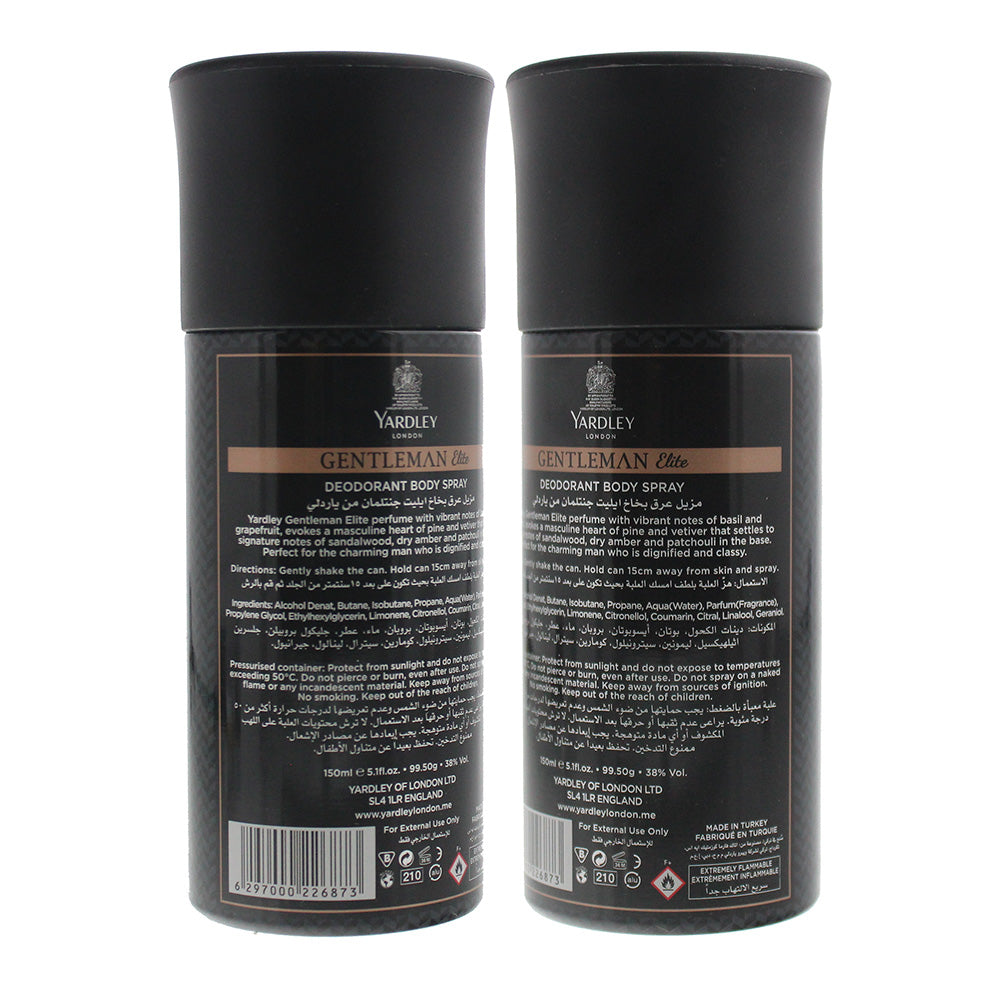 Yardley Gentleman Elite Body Spray 150ml