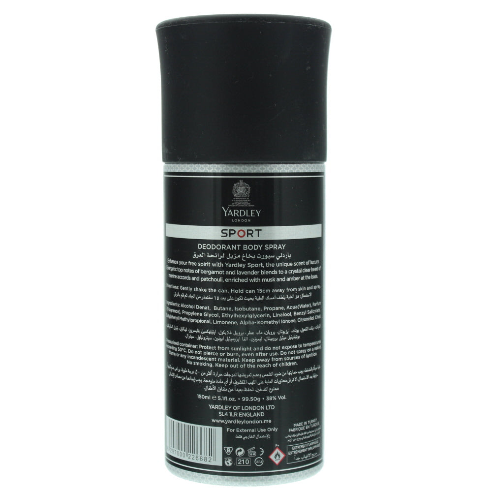 Yardley Sport Body Spray 150ml