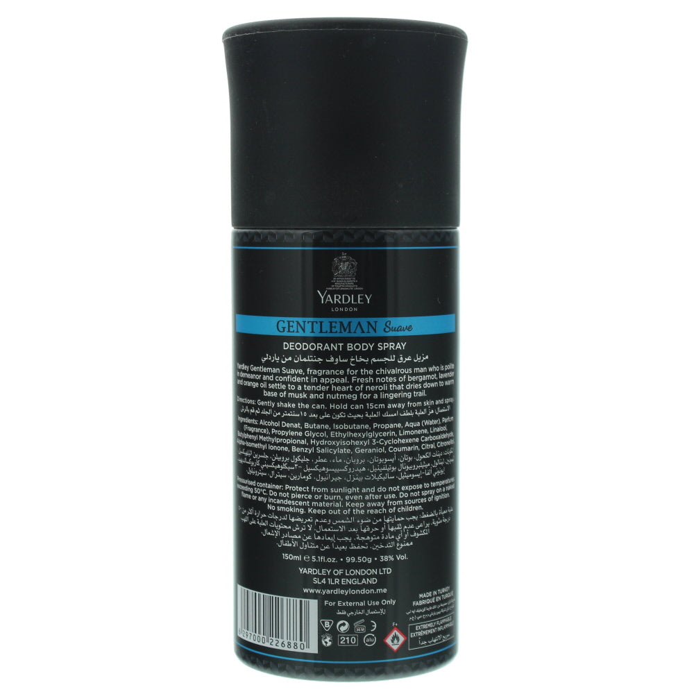 Yardley Gentleman Suave Body Spray 150ml