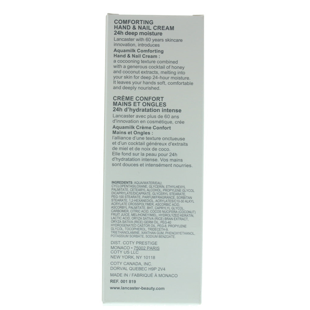 Lancaster Aquamilk Hand & Nail Cream 75ml