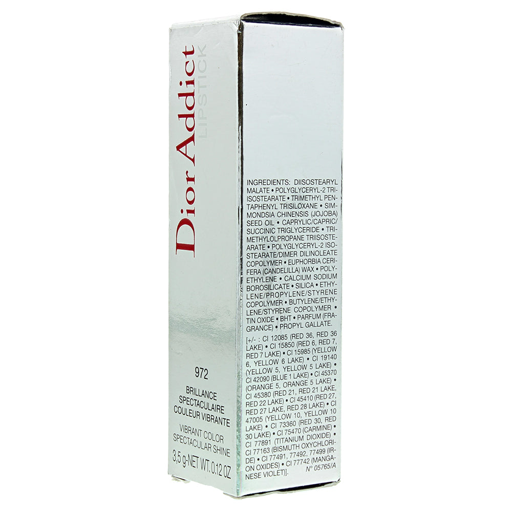 Dior Addict Vibrant Colour Spectacular Shine 972 Rose Shocking Lipstick 3.5g