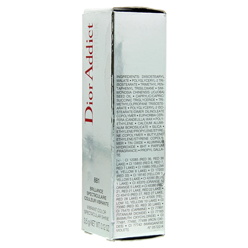Dior Addict Vibrant Colour Spectacular Shine 881 Fashion Week Lipstick 3.5g