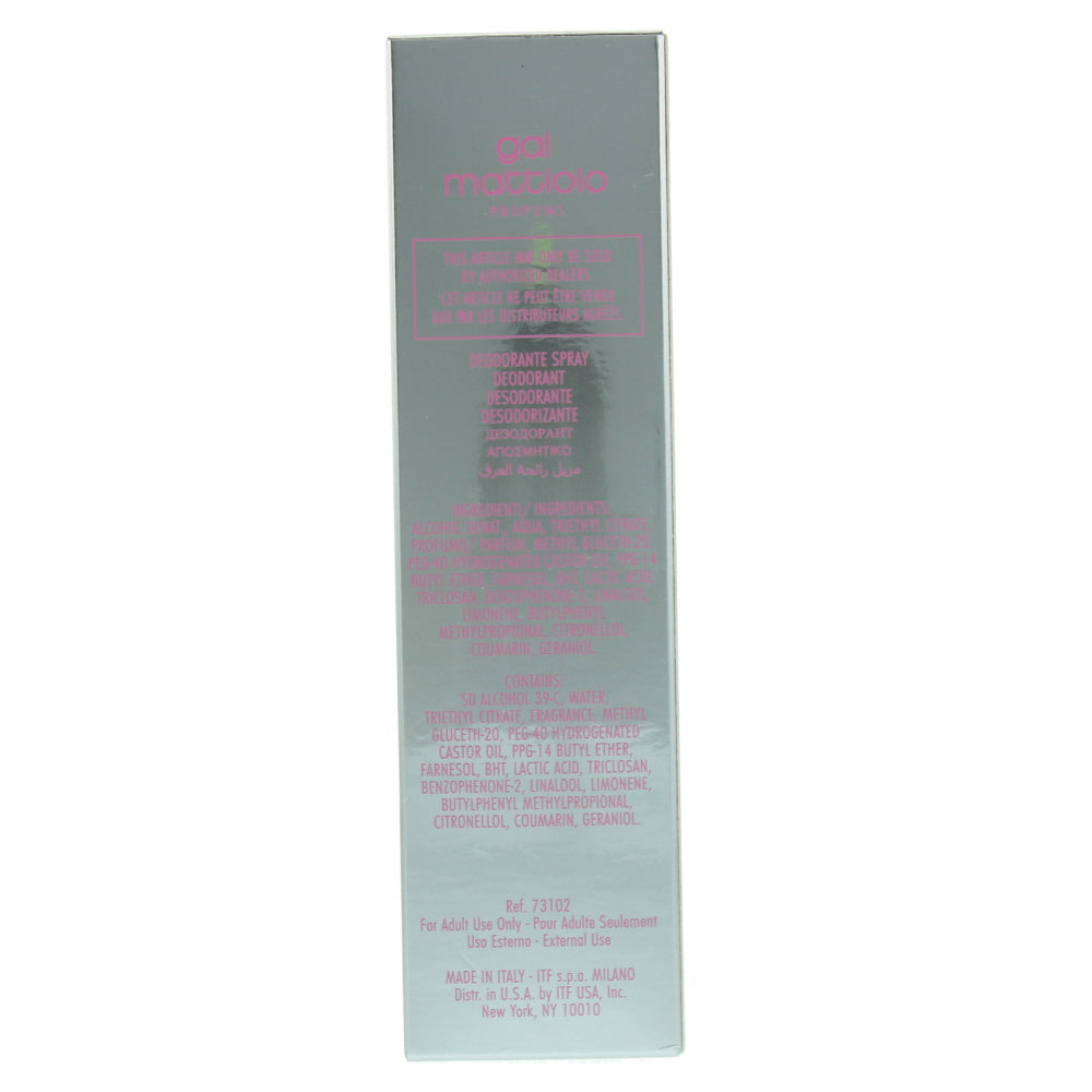 Gai Mattiolo Woman's Deodorant Spray 100ml - Ingredients