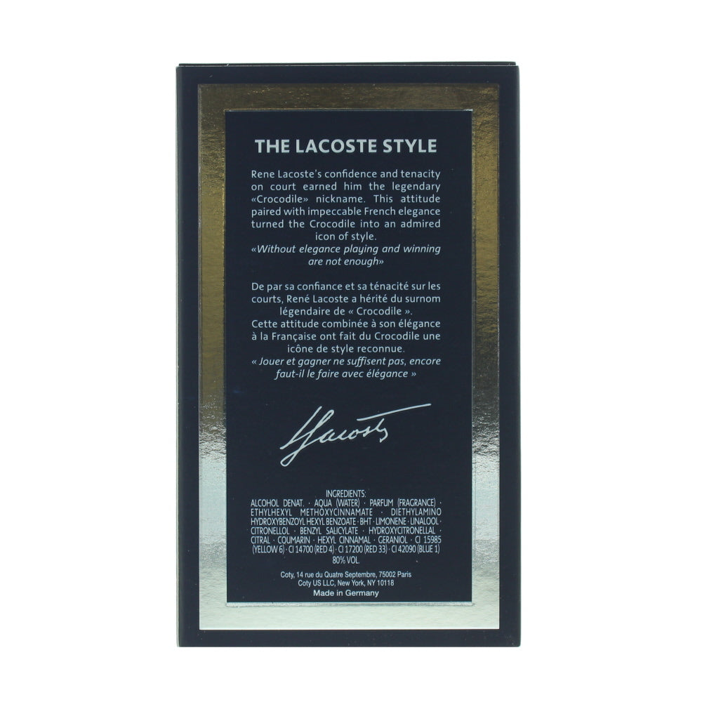 Lacoste L'homme Eau de Toilette 100ml