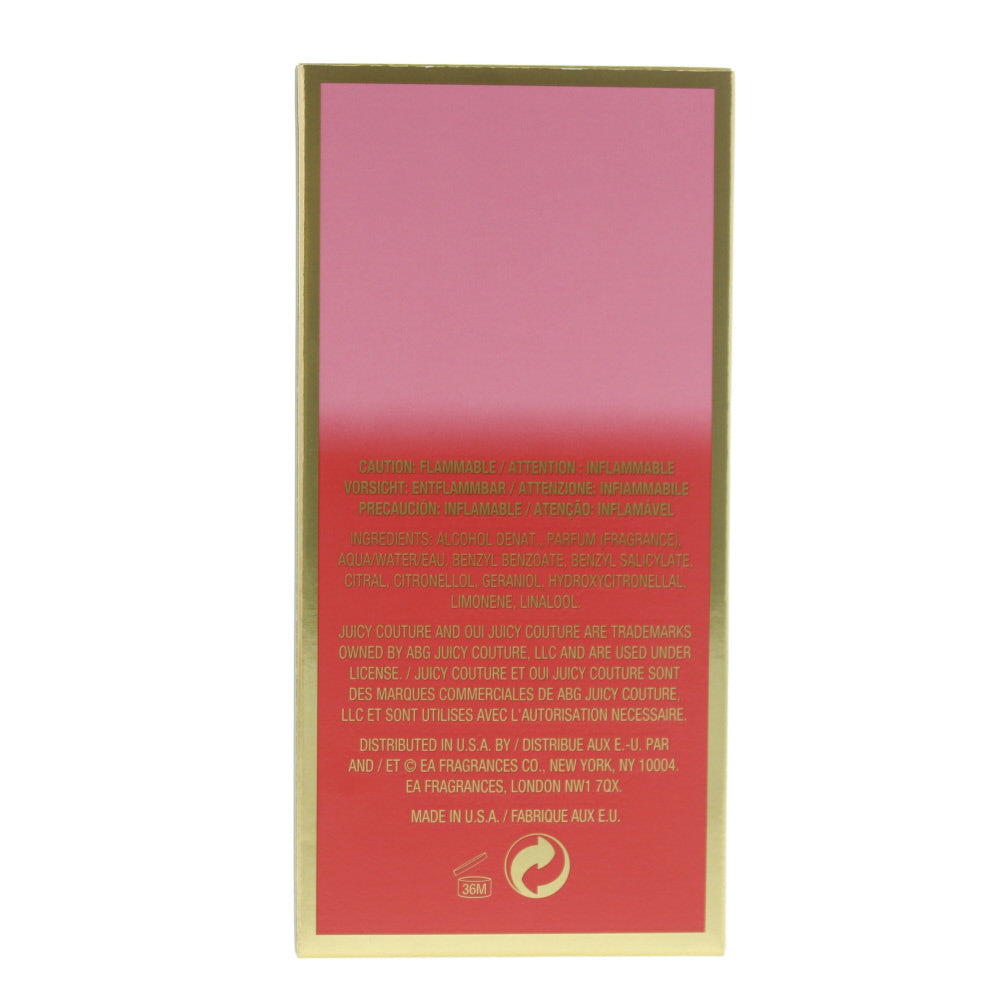 Juicy Couture Oui Eau de Parfum 50ml - Ingredients