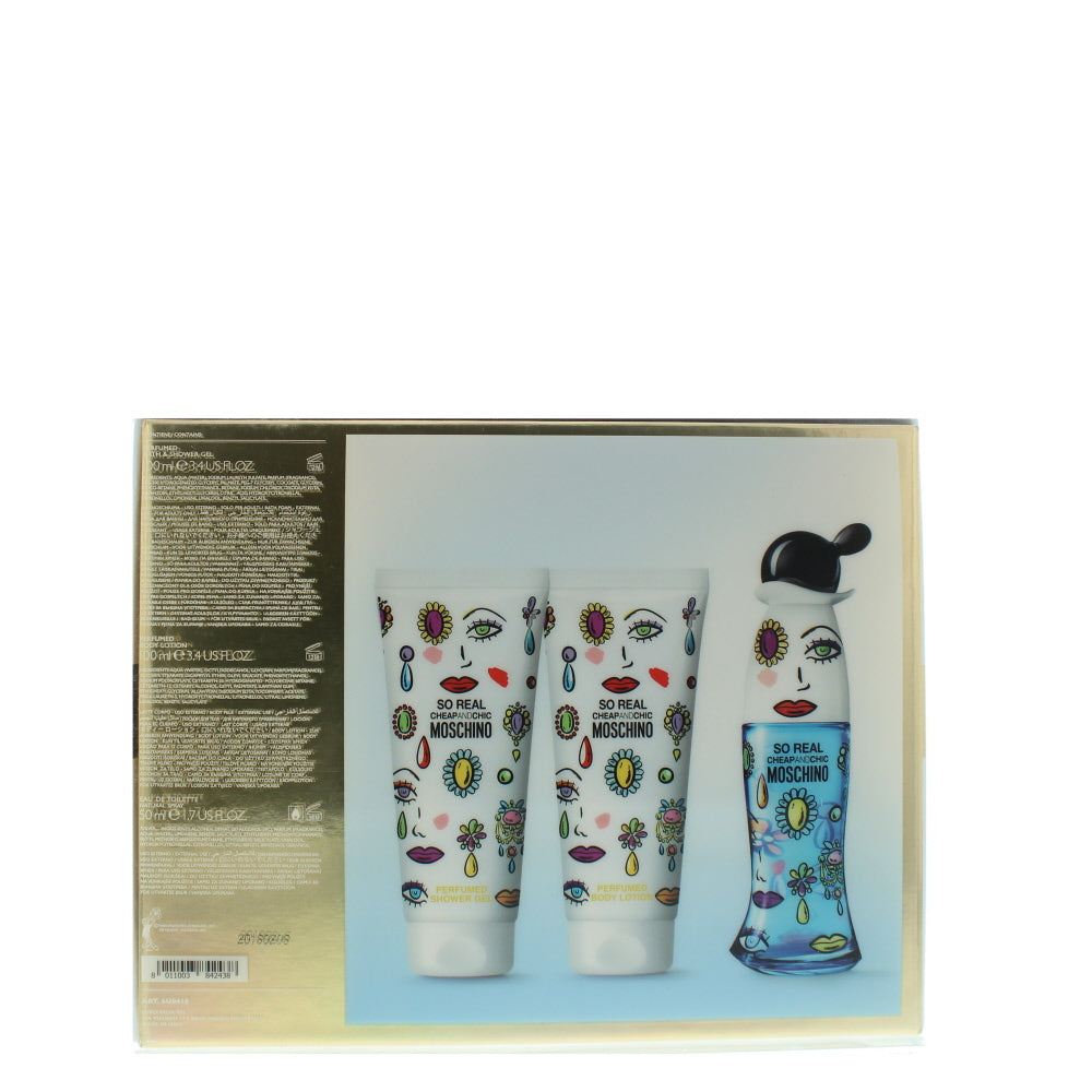 Moschino Cheap And Chic So Real Eau de Toilette 3 Pieces Gift Set