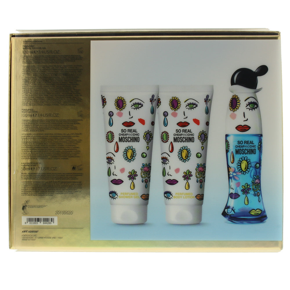 Moschino Cheap And Chic So Real Eau de Toilette 3 Pieces Gift Set