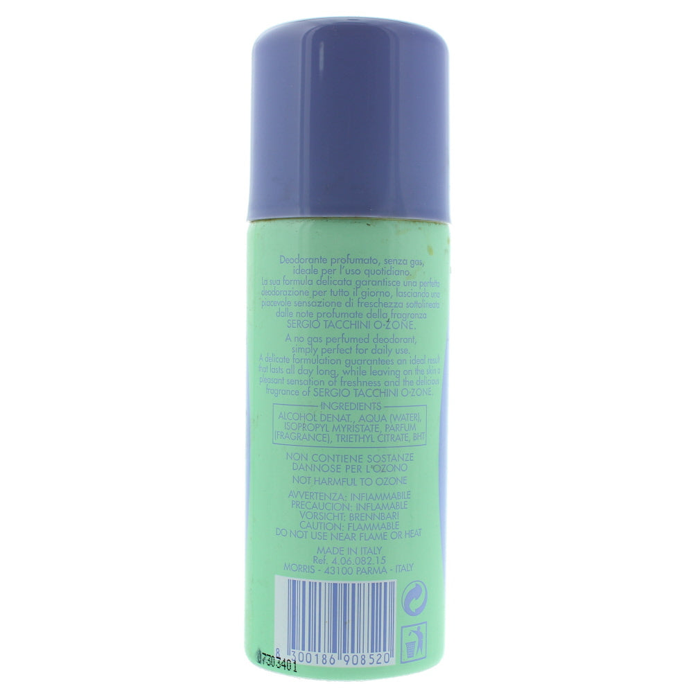 Sergio Tacchini Ozone Deodorant Spray 150ml - Ingredients