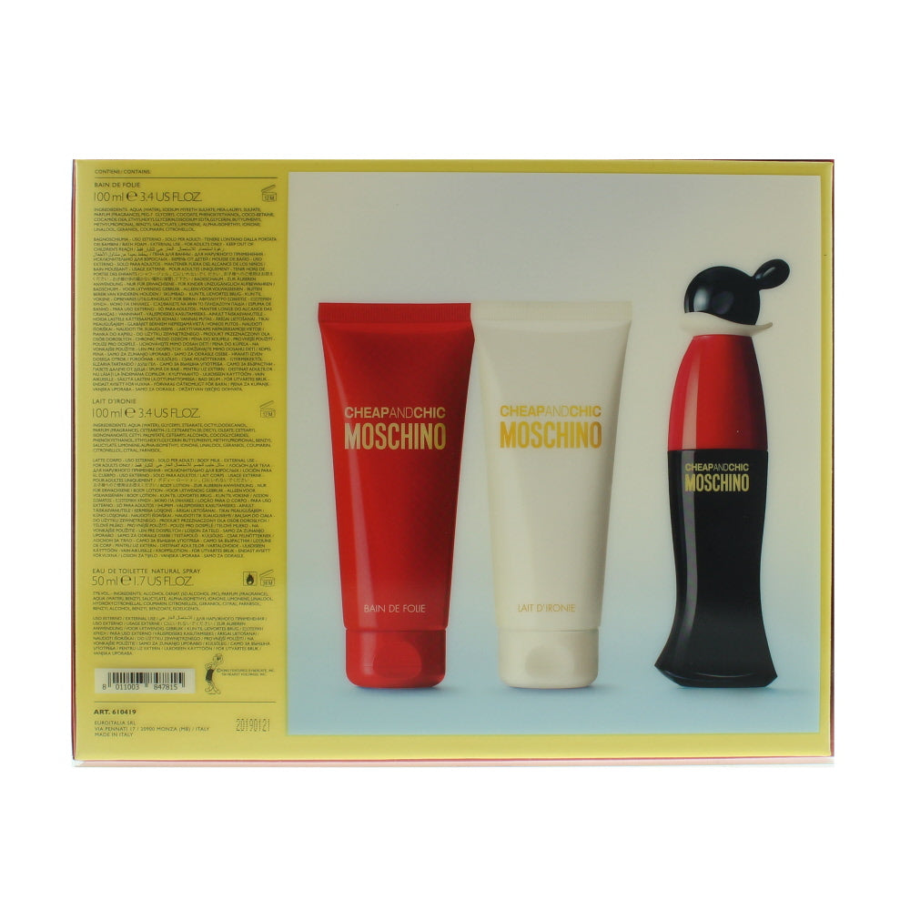Moschino Cheap And Chic Eau de Toilette 3 Pieces Gift Set
