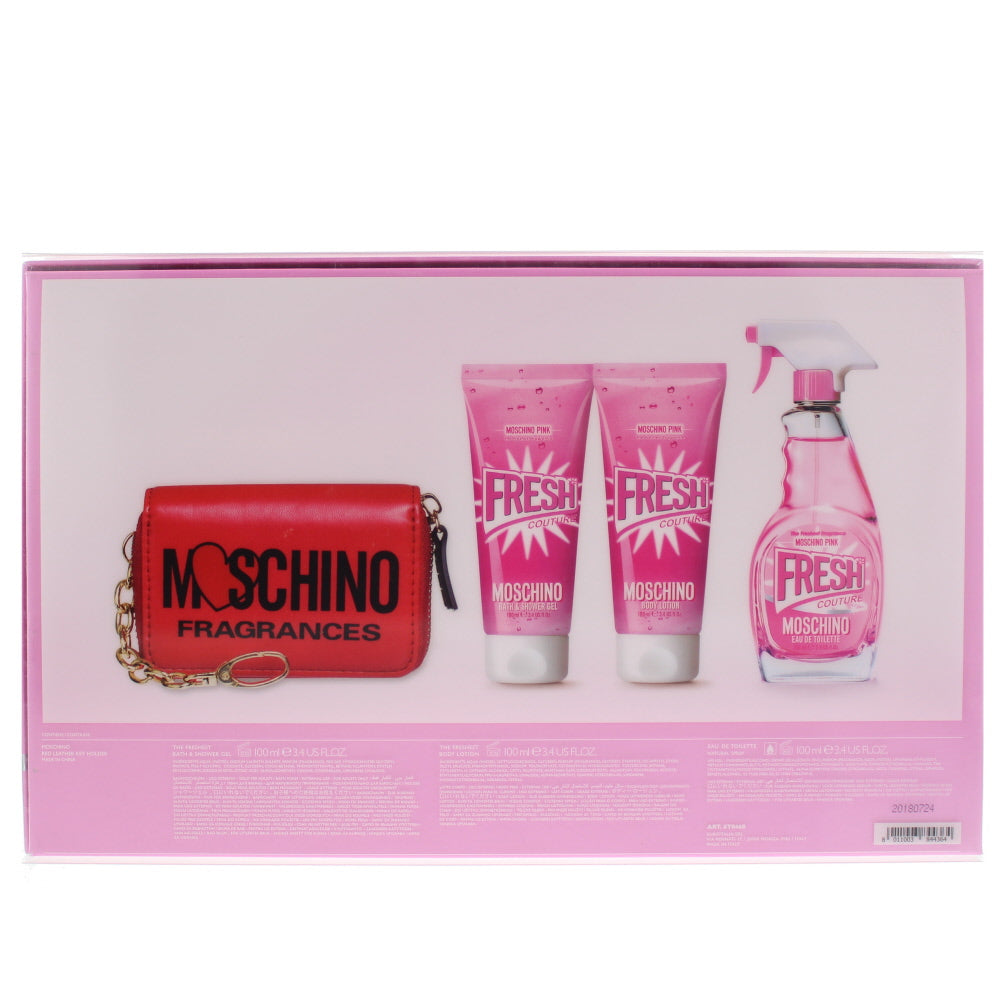 Moschino Fresh Couture Pink Eau de Toilette 4 Pieces Gift Set