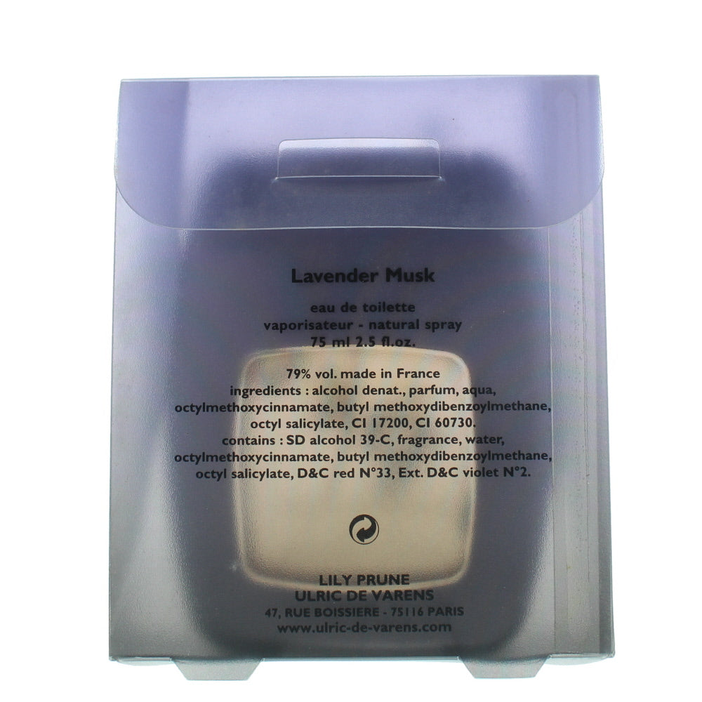 Tom Prune Lavender Musk For Man Eau de Toilette 75ml - Ingredients