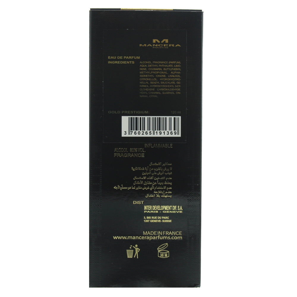 Mancera Paris Gold Prestigium Eau de Parfum 120ml