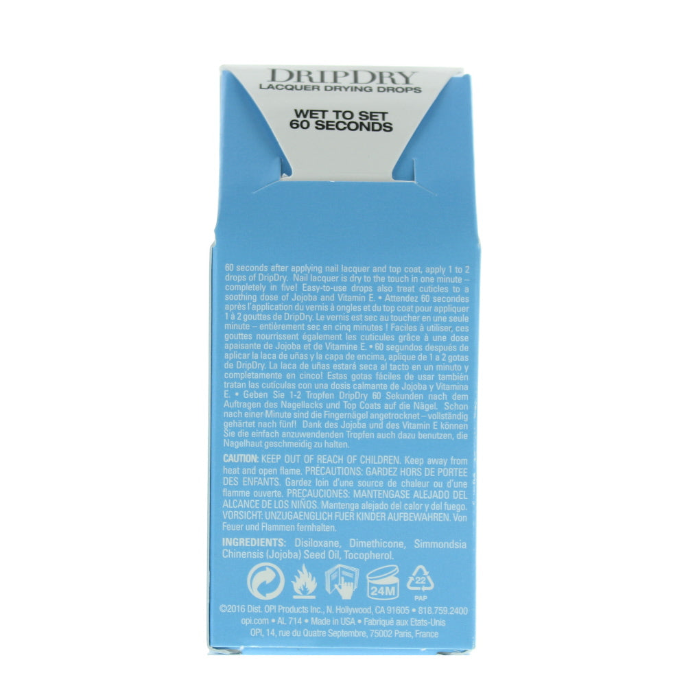 Opi Drip Dry Lacquer Drying Drops Nail Treatment 8ml