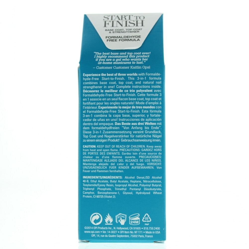 Opi Start To Finish 3-In-1 Nail Treatment 15ml