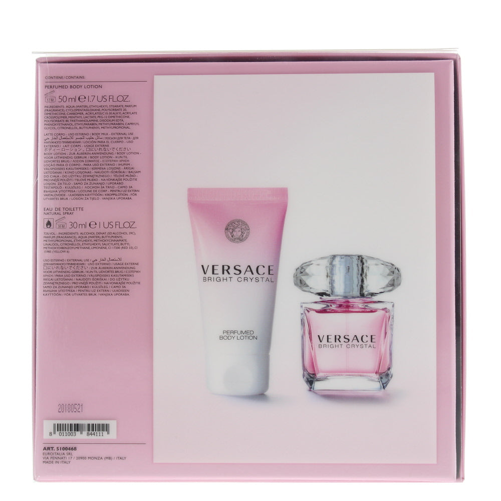 Versace Bright Crystal Eau de Toilette 2 Pieces Gift Set