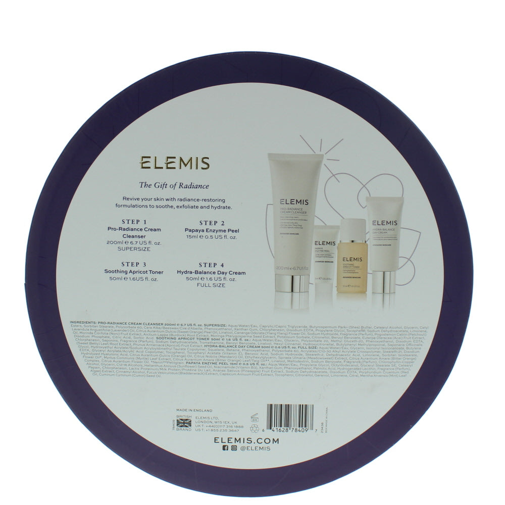 Elemis The Gift Of Radiance Skincare Set 4 Pieces Gift Set - Ingredients