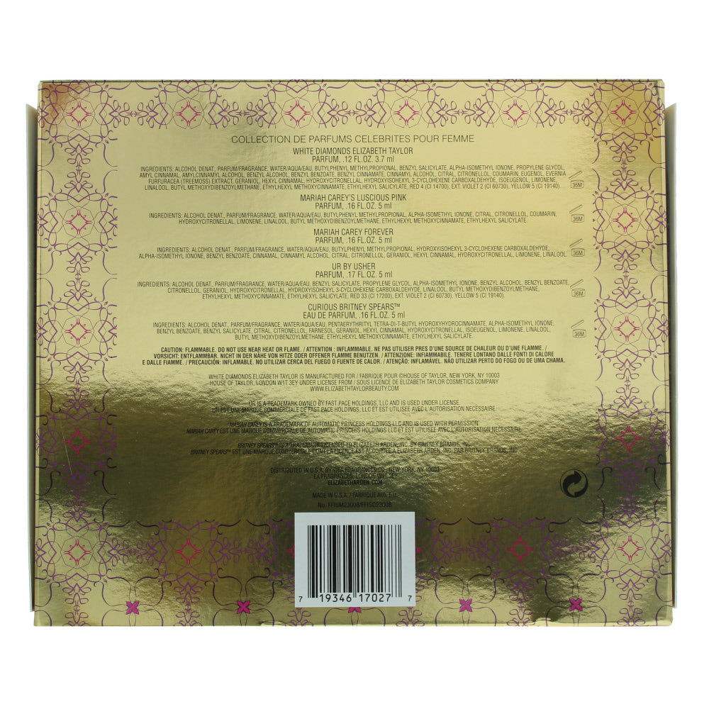 Elizabeth Arden Celebrity Fragrance Collection Miniatures 5 Pieces Gift Set