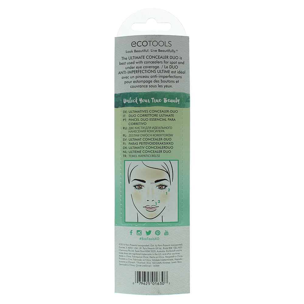 Eco Tools Ultimate Concealer Duo Make-Up Brush Set - Ingredients
