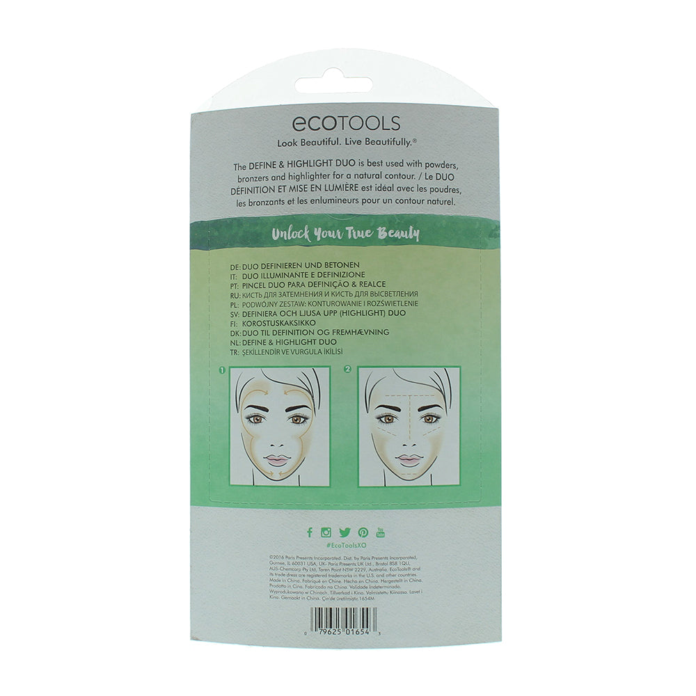 Eco Tools Define And Highlight Duo Make-Up Brush Set - Ingredients