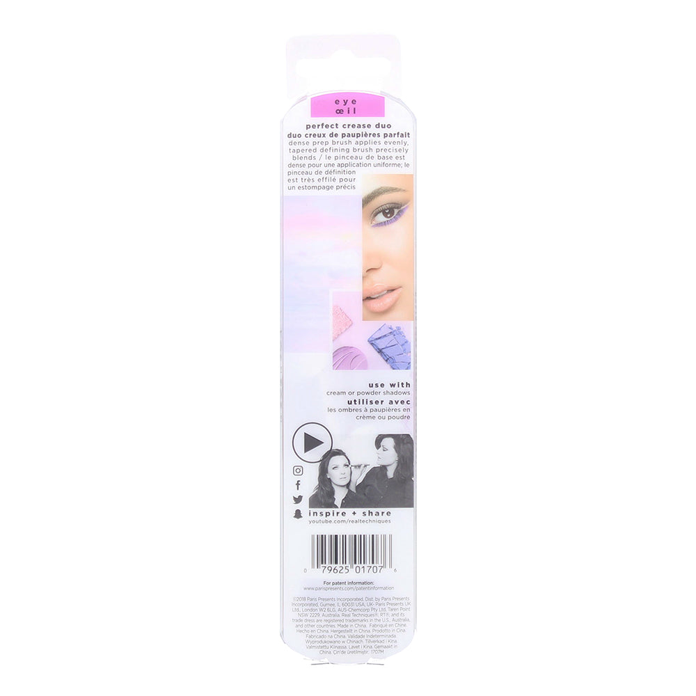 Real Techniques Perfect Crease Duo  Eyes 01707 Make-Up Brush Set - Ingredients
