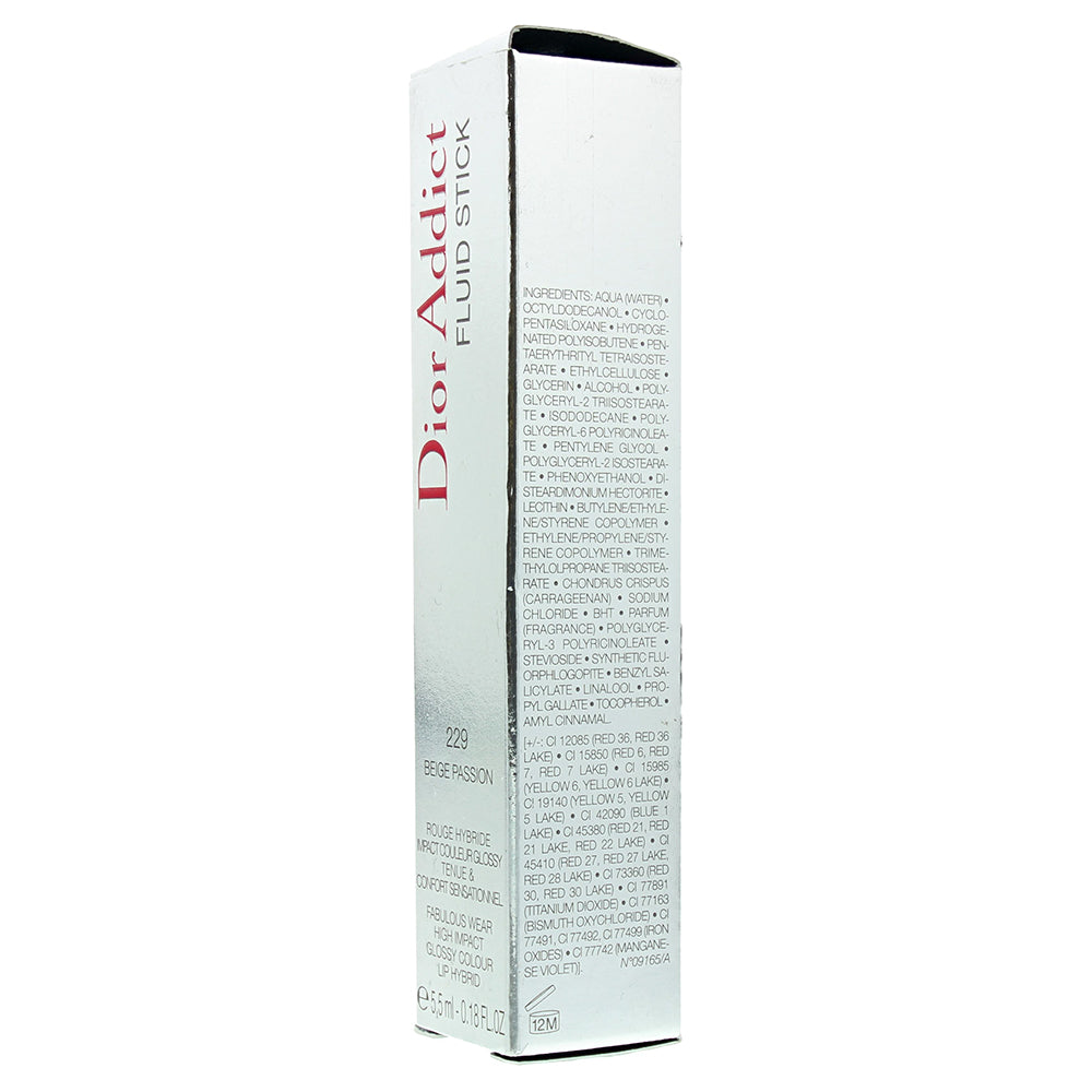 Dior Addict Fluid Stick 229 Beige Passion Lip Gloss 5.5ml