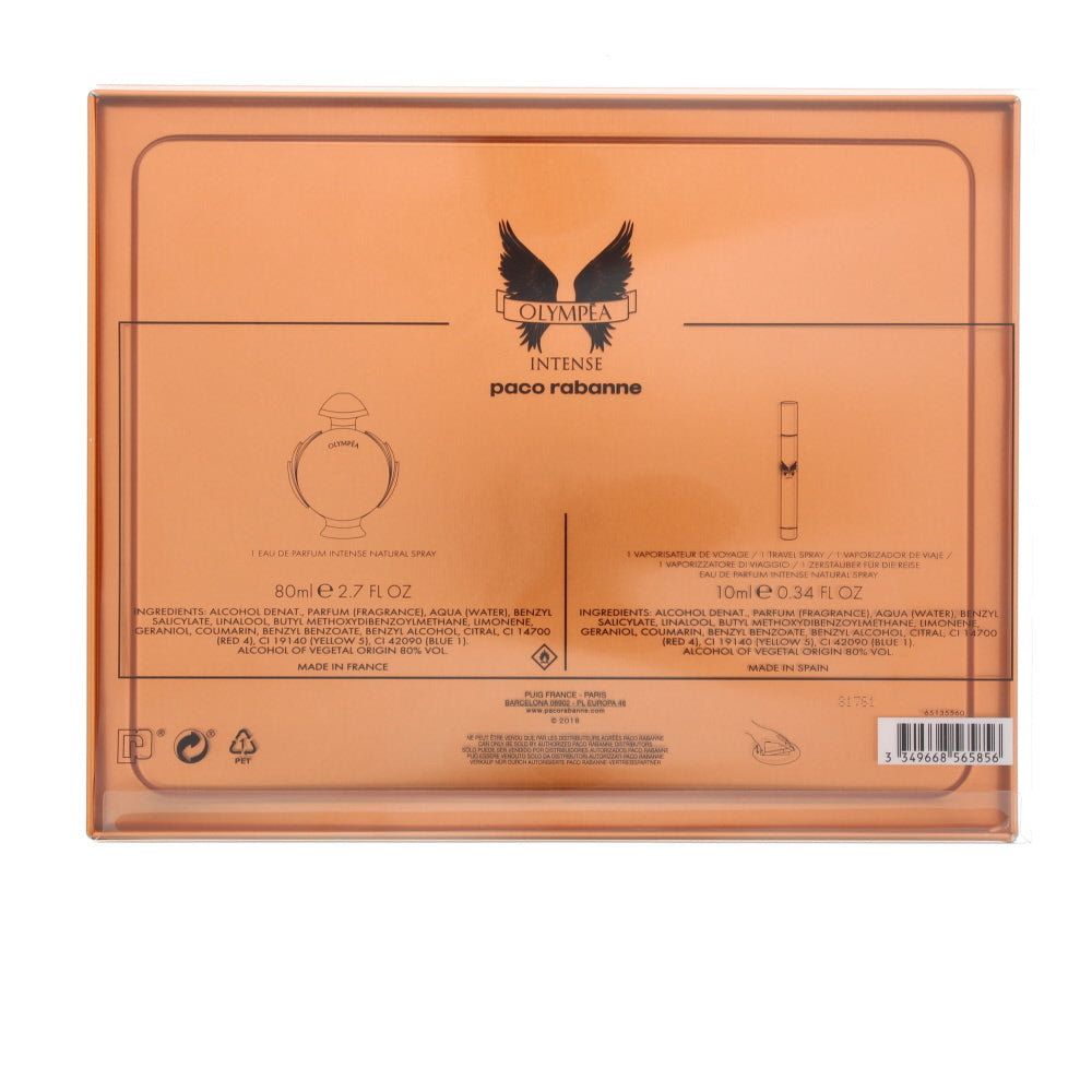 Paco Rabanne Olympéa Intense Eau de Parfum 2 Pieces Gift Set