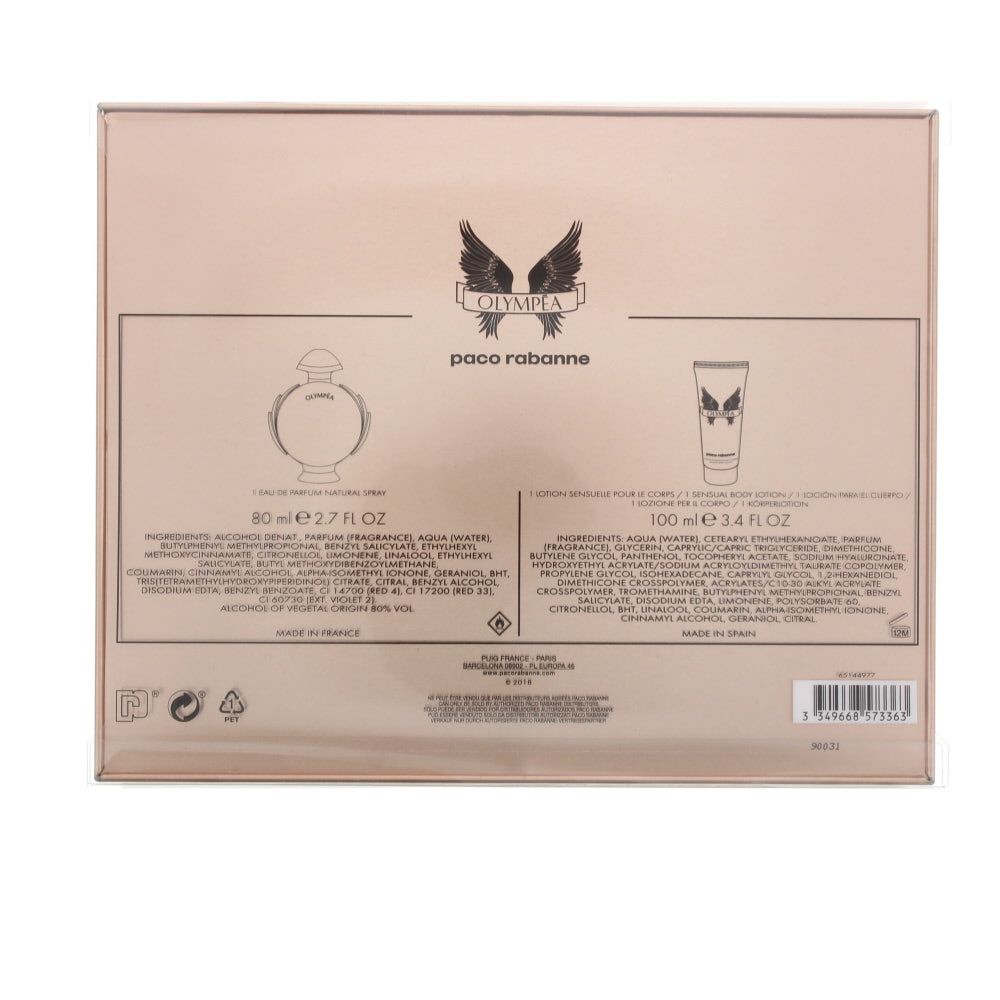 Paco Rabanne Olympéa Eau de Parfum 2 Pieces Gift Set - Ingredients