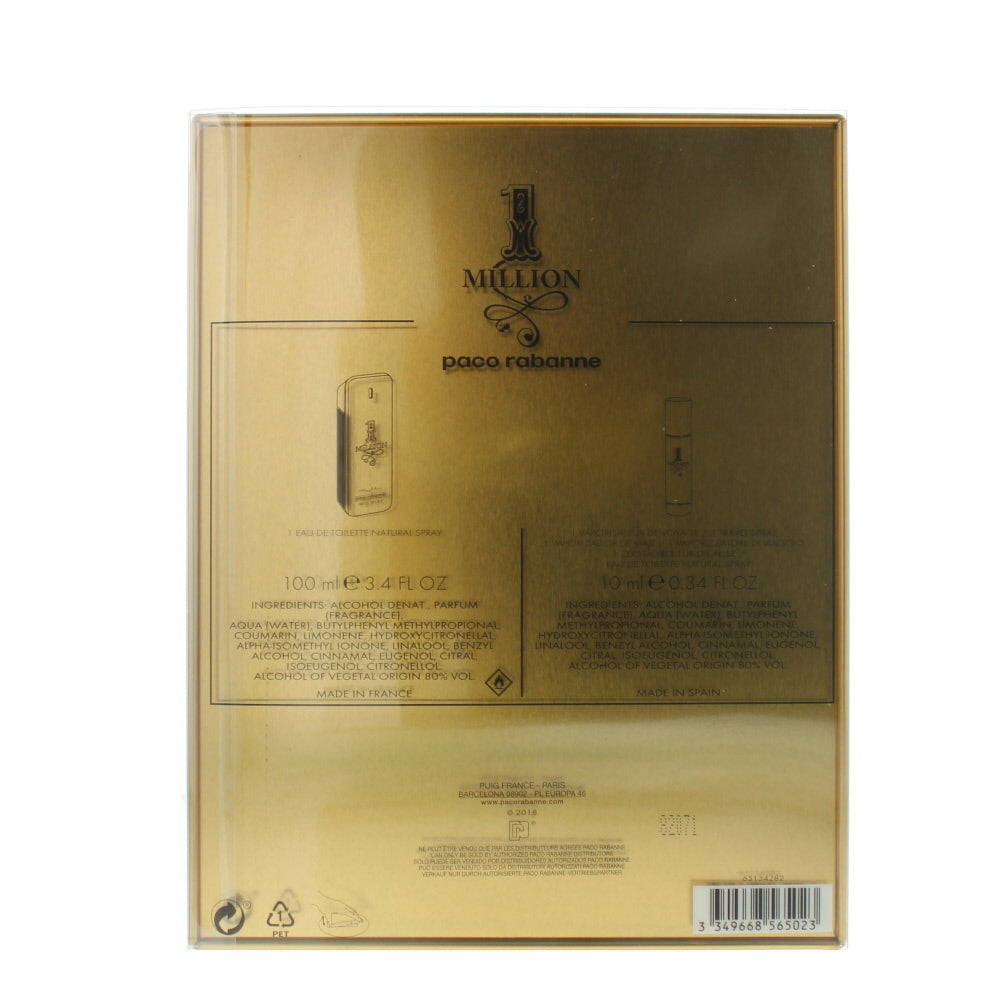 Paco Rabanne 1 Million Eau de Toilette 2 Pieces Gift Set