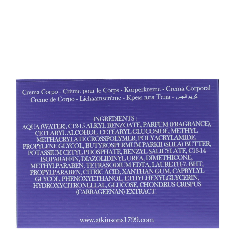 Atkinsons Tulipe Noire Body Cream 100ml