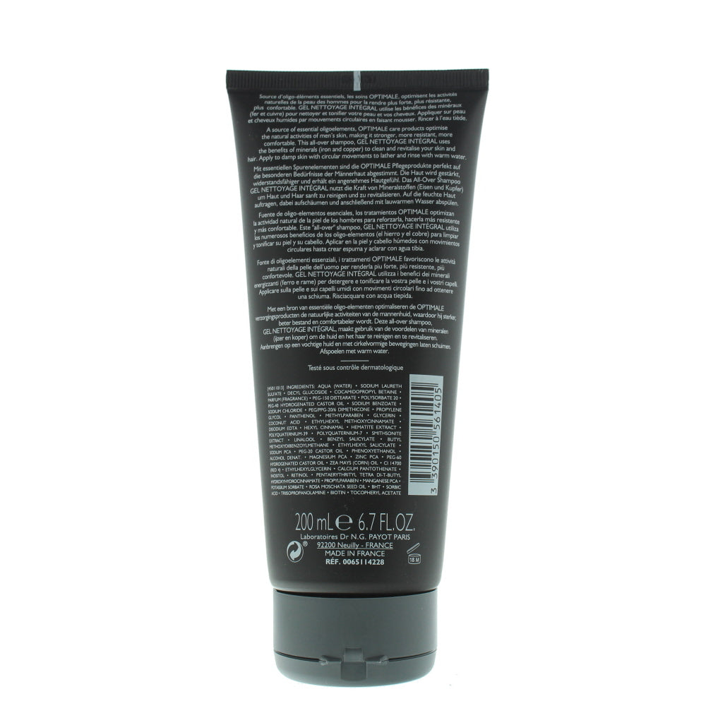 Payot Homme Optimale Face And Body Cleansing Gel 200ml