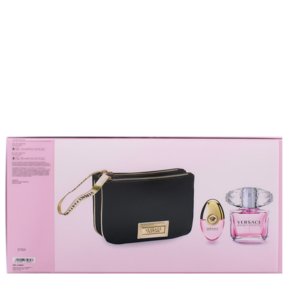 Versace Bright Crystal Eau de Toilette 3 Pieces Gift Set