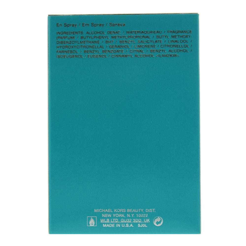 Michael Kors Turquoise Eau de Parfum 50ml - Ingredients