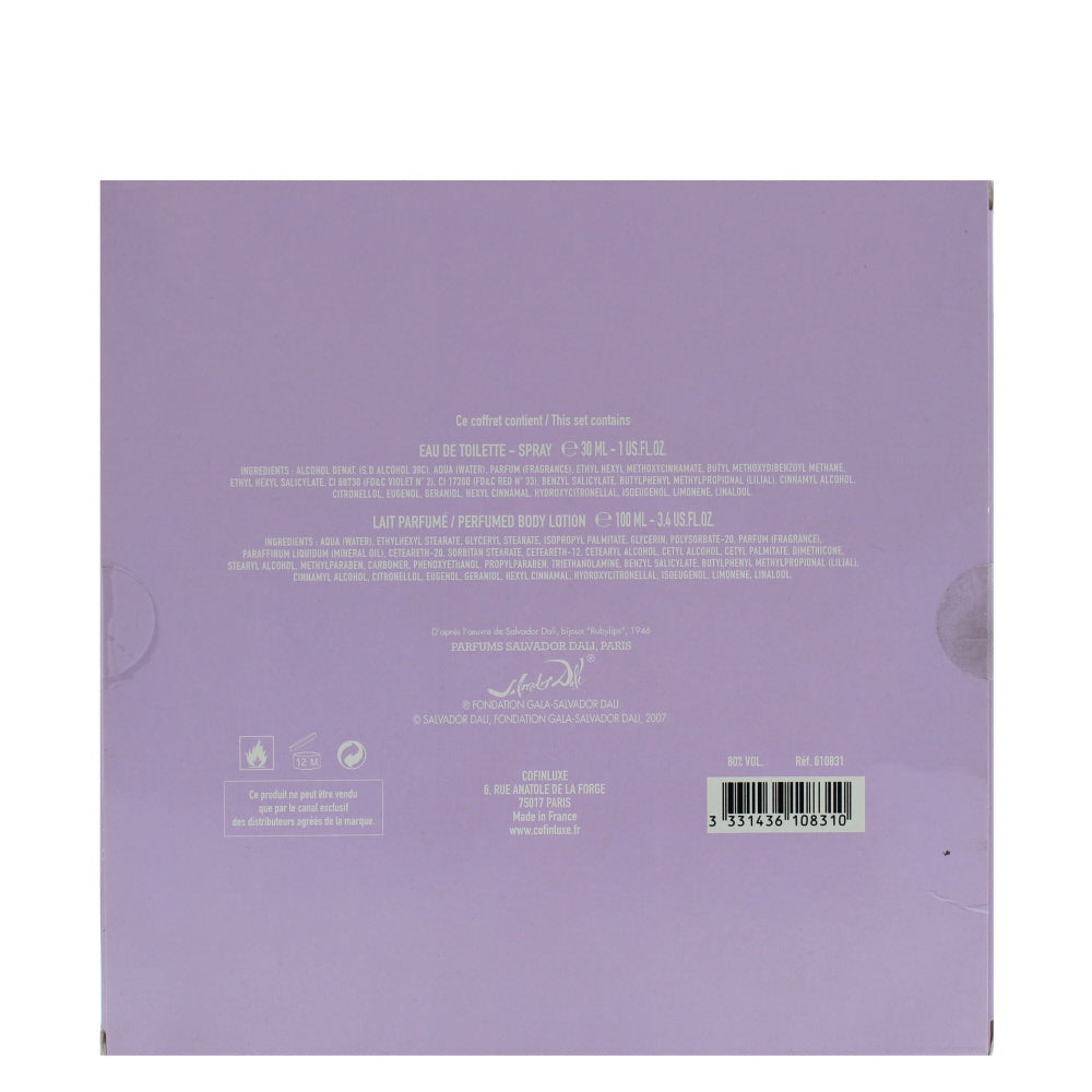 Salvador Dali Purplelight Eau de Toilette 2 Pieces Gift Set