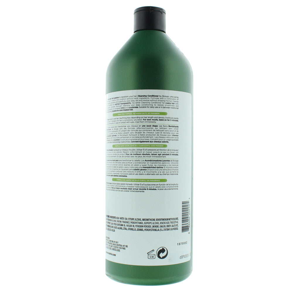 Matrix Biolage Cleansing Coarse Hair Conditioner 1000ml