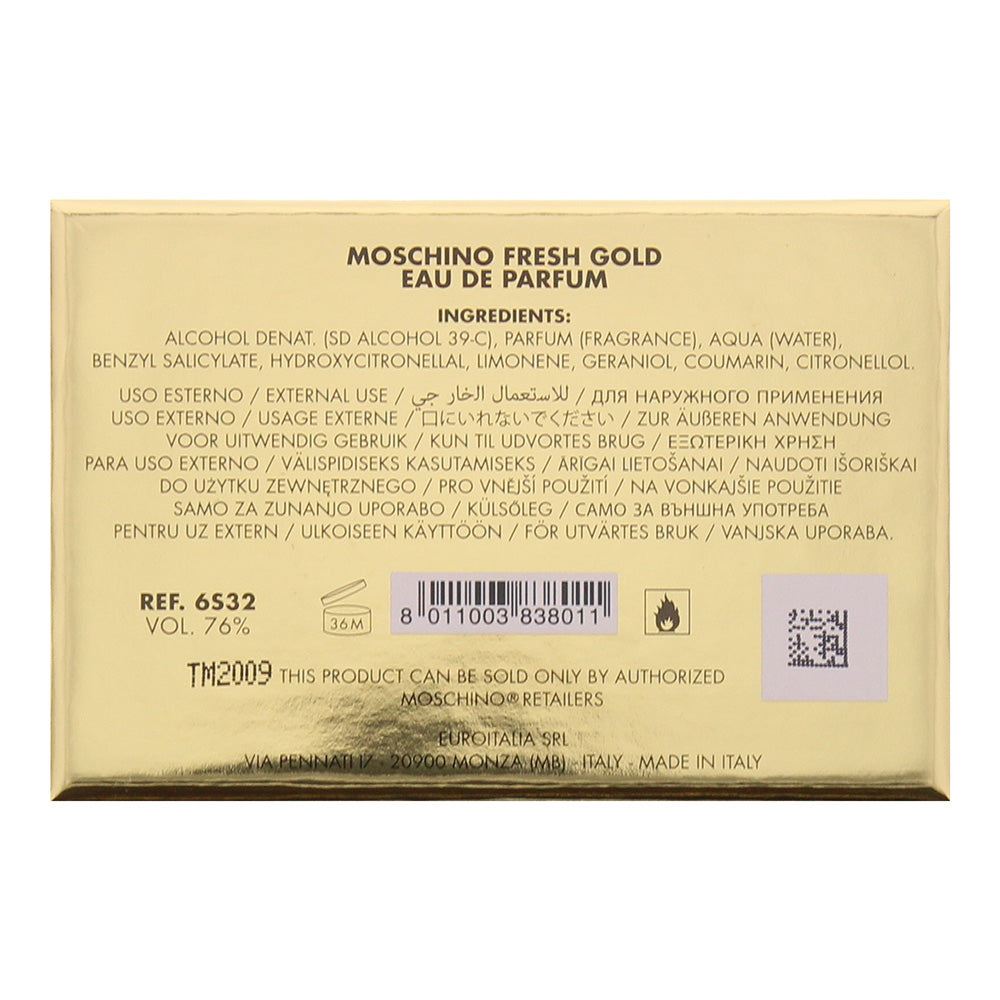 Moschino Fresh Couture Gold Eau de Parfum 100ml