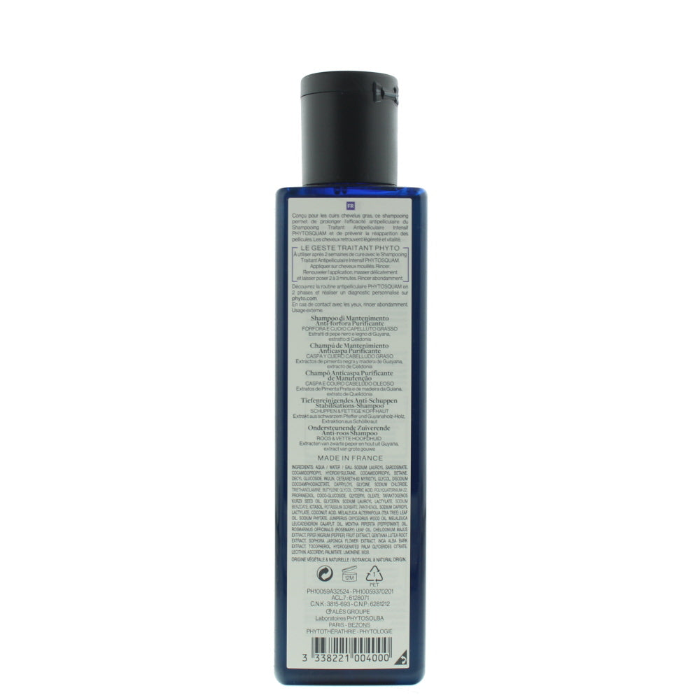 Phyto Squam Anti-Dandruff Purifying Maintenance Shampoo 250ml