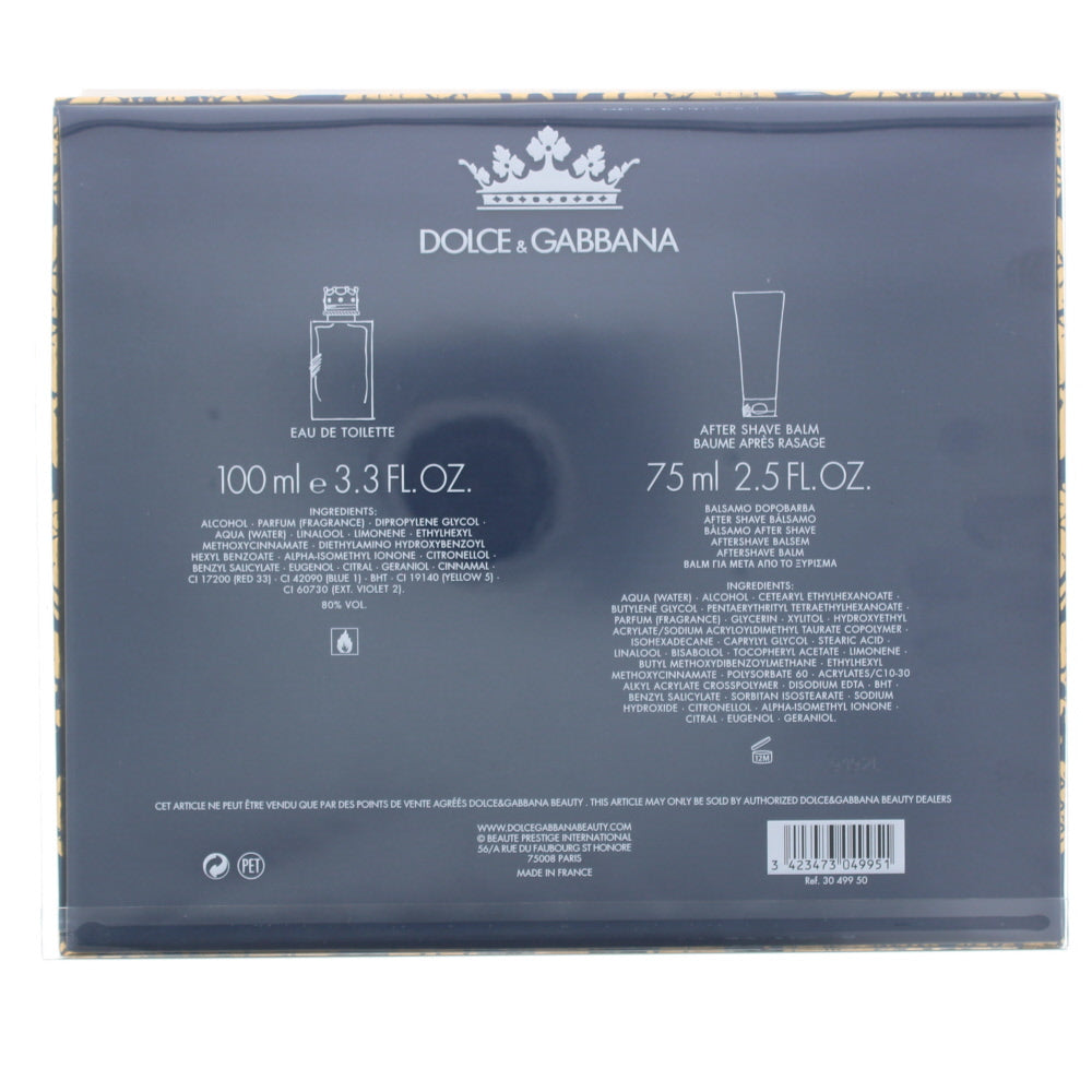 Dolce & Gabbana K Eau de Toilette 2 Pieces Gift Set