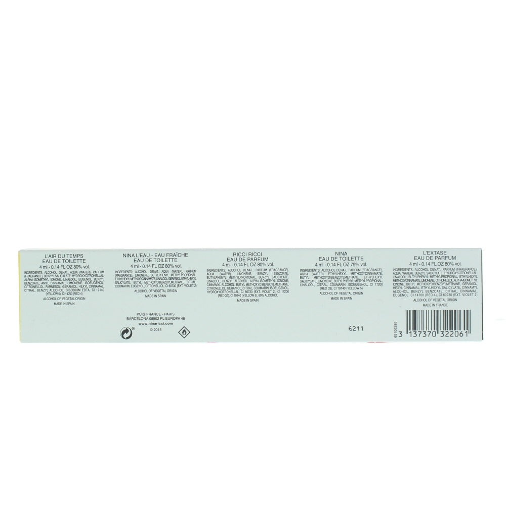 Nina Ricci Nina Miniatures 5 Pieces Gift Set