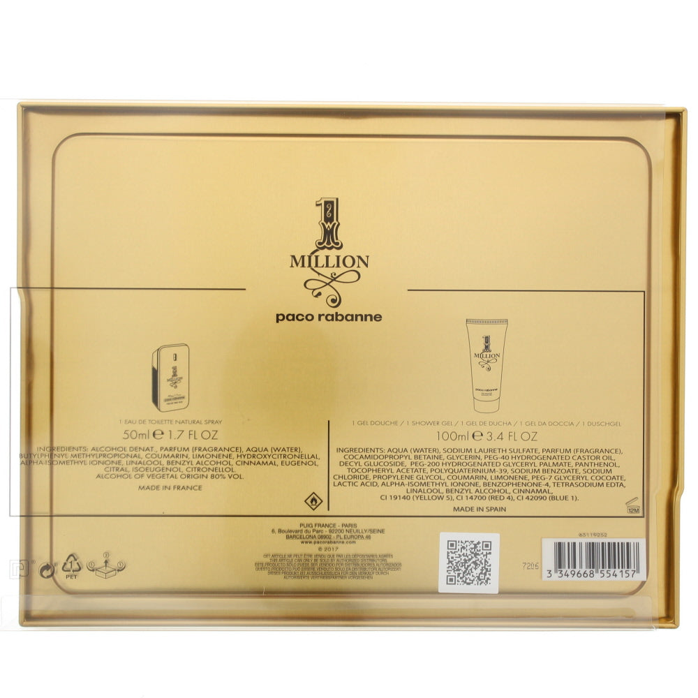 Paco Rabanne 1 Million Eau de Toilette 2 Pieces Gift Set