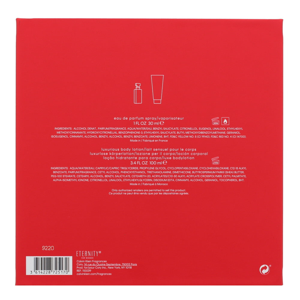 Calvin Klein Eternity Eau de Parfum 2 Pieces Gift Set