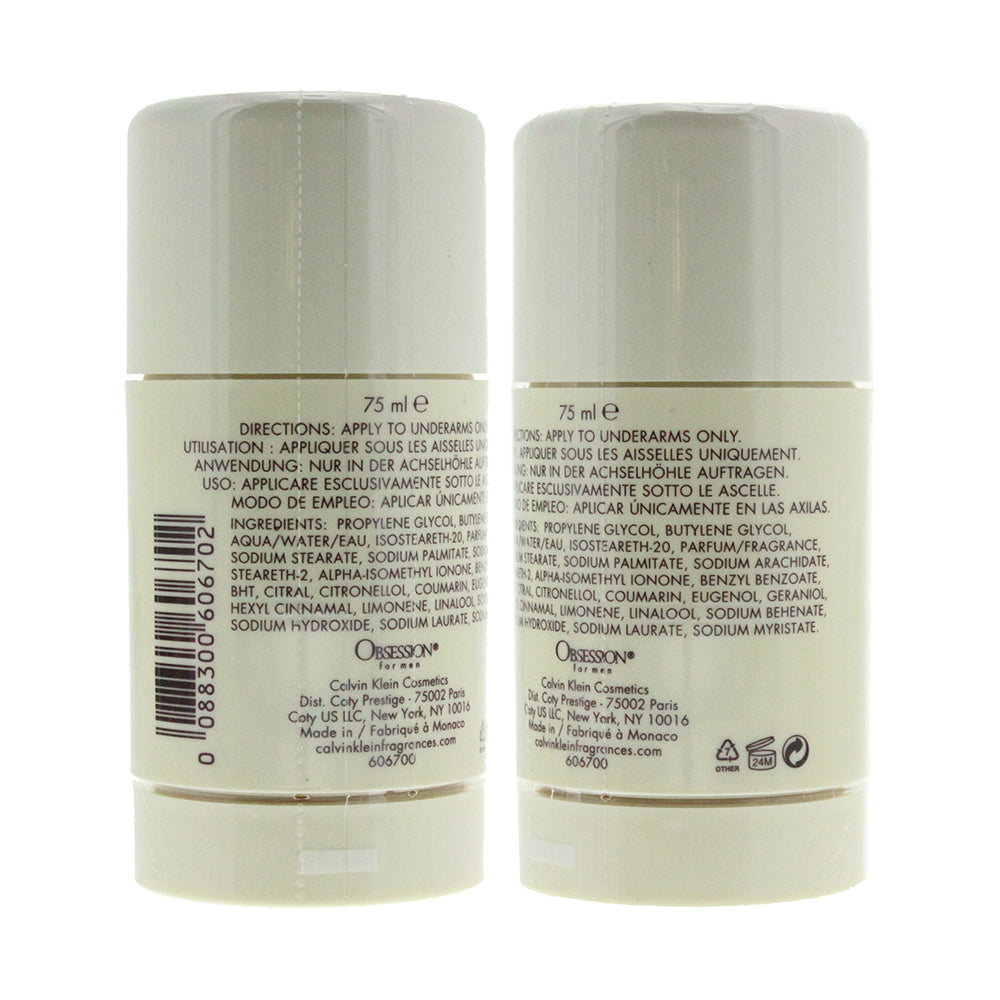 Calvin Klein Obsession For Men Deodorant Stick 75g